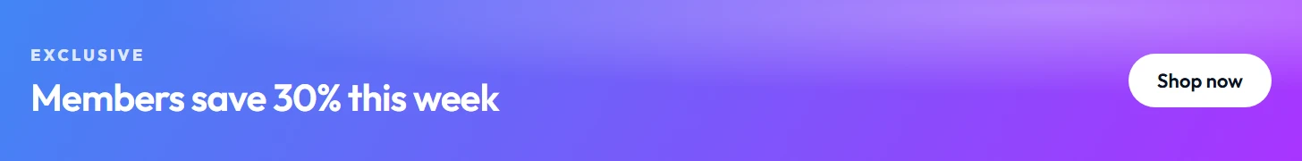 Affiliate leaderboard creative at 728 x 90 pixels, built from the brand's own colours and type.