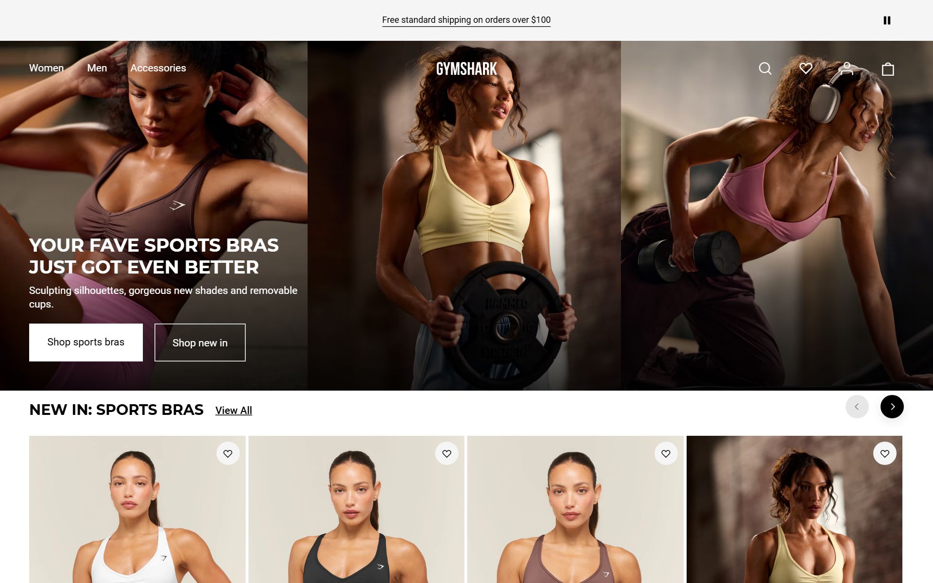 Screenshot of au.gymshark.com