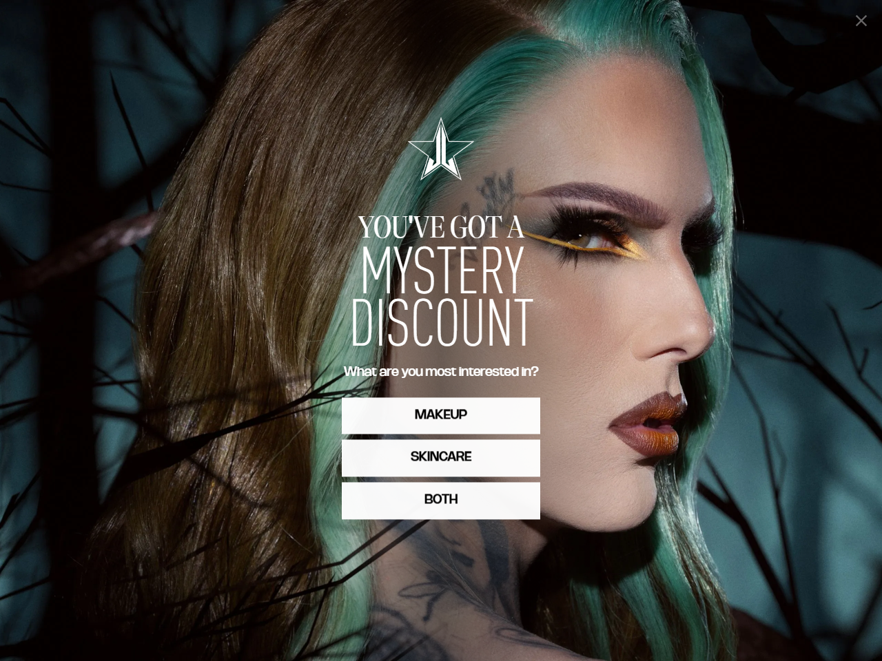 Screenshot of the Jeffree Star Cosmetics Shopify store